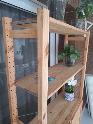 Estantería HEJNE IKEA Madera Rattan