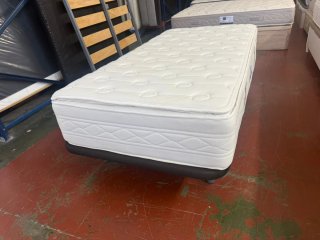 Base Cama 6 Patas + Colchón Flex Visco 105x200