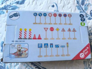 Señales de tráfico madera juego niños 25 piezas