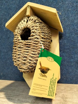 Esschert Design Madera Nesting Bolsa nido pájaros