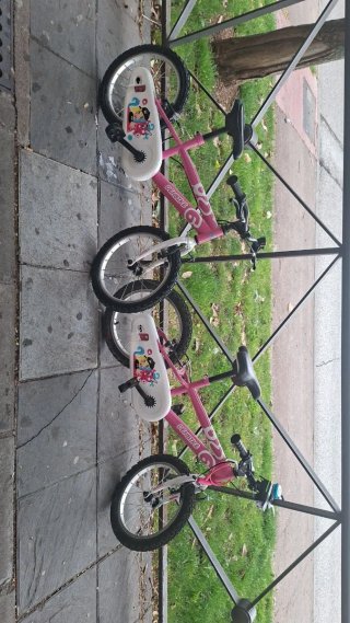Bicicleta infantil rosa Denbike