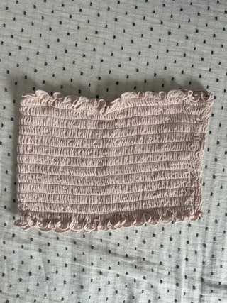 Top fruncido rosa clarito