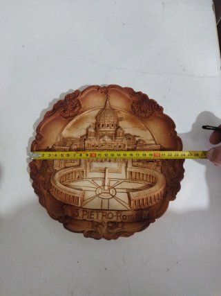 Plato Decorativo Vintage Piazza S. Pietro-Roma