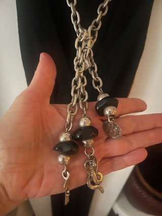 Collar Uno de 50 artesanal plata eslabones