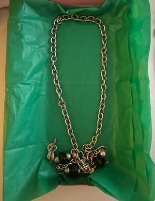 Collar Uno de 50 artesanal plata eslabones
