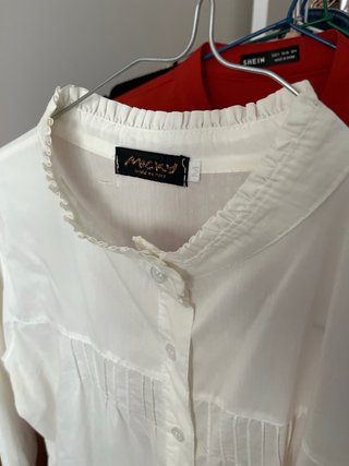 Camisa blanca Micky con volantes