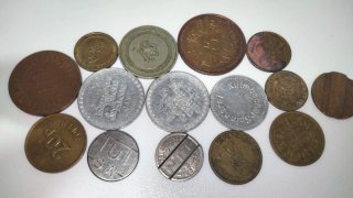 Colección de monedas antiguas
