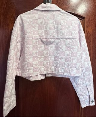 Chaqueta vaquera New Yorker rosa y blanca