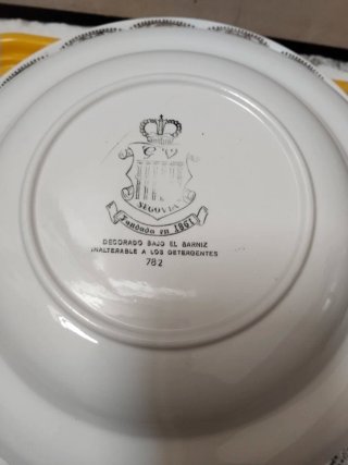6 Platos hondos Segovia Fundada 1861.