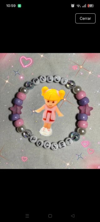 Pulsera Kandi Polly Pocket Multicolor