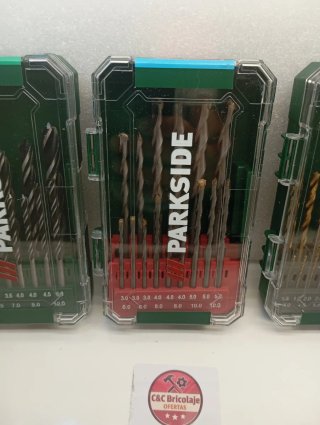 3 Set de brocas Parkside hormigón metal y madera