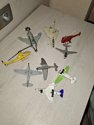 Lote 9 Aviones Juguete Varios