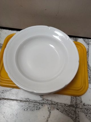 6 Platos Hondos Porcelana Blancos