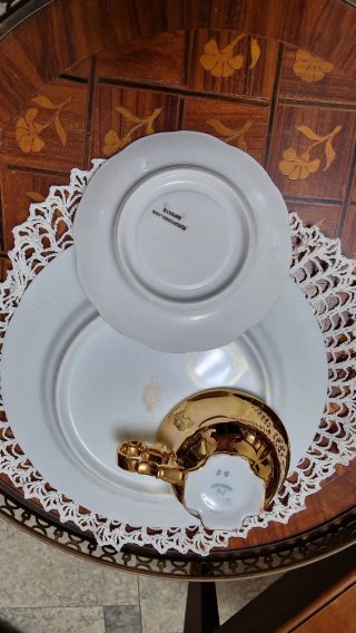 Tazza caffè vintage Bavaria decorata