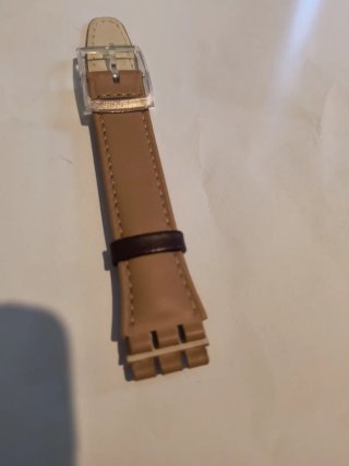 Correa Swatch 17mm Beige/Marrón