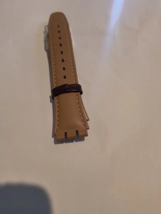 Correa Swatch 17mm Beige/Marrón