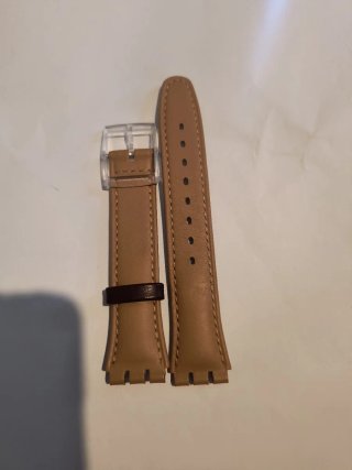 Correa Swatch 17mm Beige/Marrón