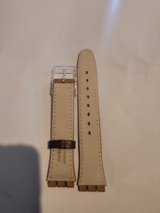 Correa Swatch 17mm Beige/Marrón