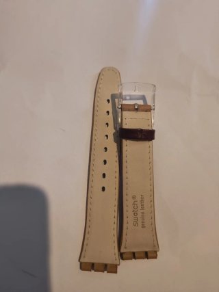 Correa Swatch 17mm Beige/Marrón