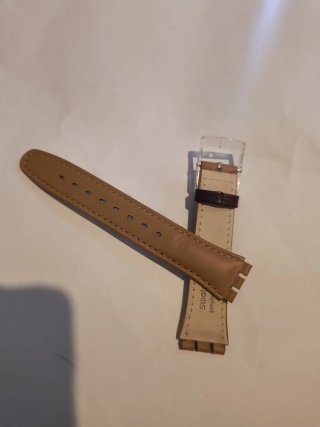 Correa Swatch 17mm Beige/Marrón
