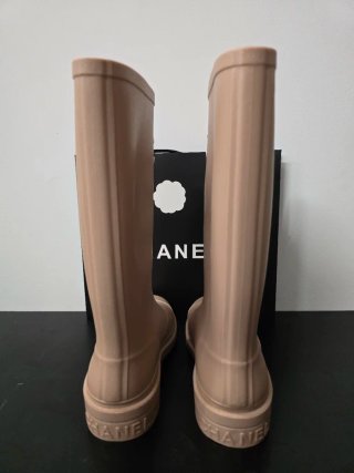 Botas de agua Chanel Beige