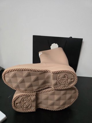 Botas de agua Chanel Beige