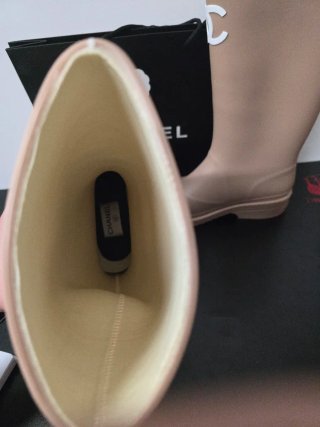 Botas de agua Chanel Beige
