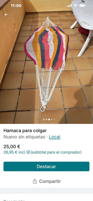 Hamaca para colgar - Hilo resistente