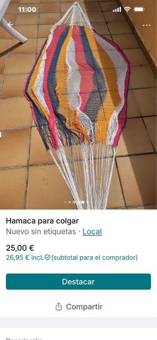 Hamaca para colgar - Hilo resistente