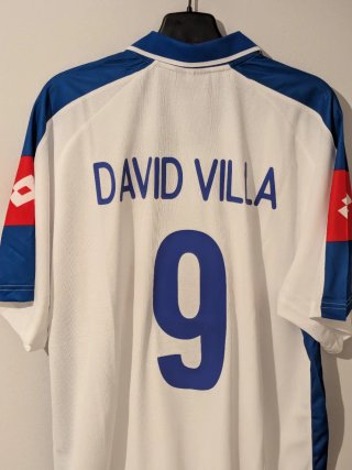 Camiseta Real Zaragoza David Villa 9. Talla XL
