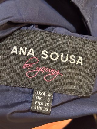 Gabardina azul marino talla 34