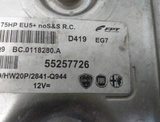 Centralita motor uce fiat 376816 55257726 qubo 1.3