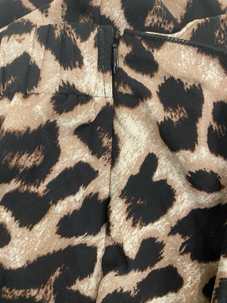 Falda midi animal print