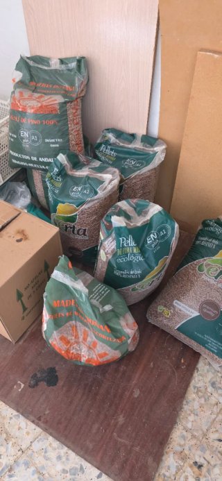 Estufa de pellets Kalor gris