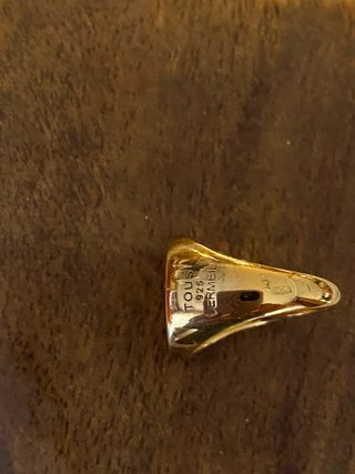 Anillo Tous Oso Dorado y Turquesa