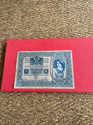 Billete 1000 Tausend Kronen Austria