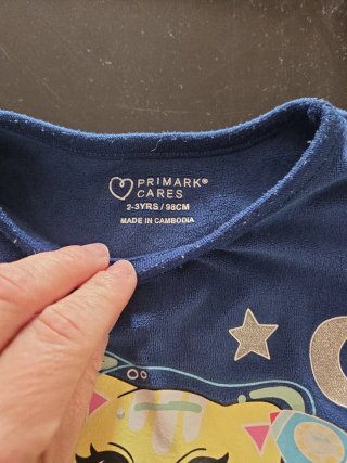Pijama niña Space Cat azul