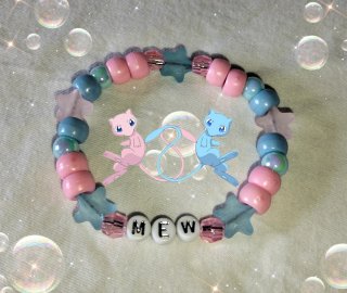 Pulsera Kandi Mew Pokémon