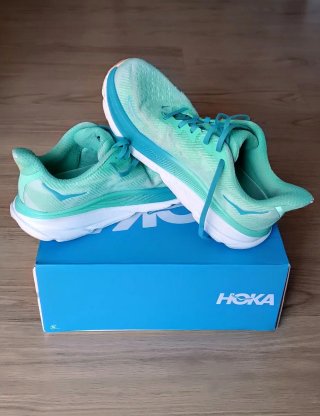 Hoka Clifton 9 Verde/Naranja