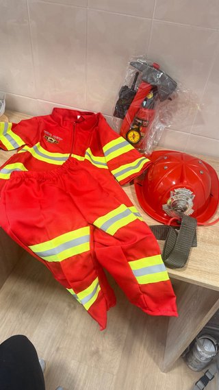 Disfraz Bombero Talla 2-4 Años