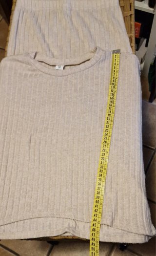 Conjunto falda y jersey niña beige Talla 12 años.