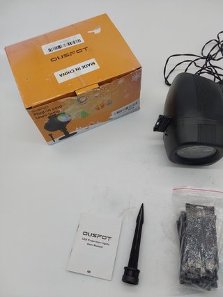 OUSFOT Luces de Proyector, Luces Navidad Impermeable Exterior con 16 Diapositivas de Patrón para Fiesta, Navidad, Festivos