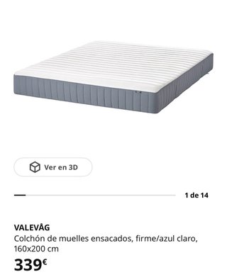 Colchón IKEA VALEVAG 160x200