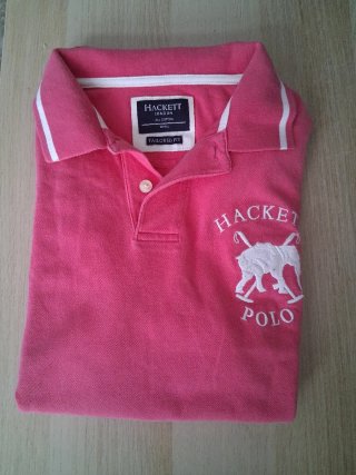 Polo Hackett rosa talla S