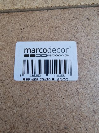 Marco de fotos blanco para colgar