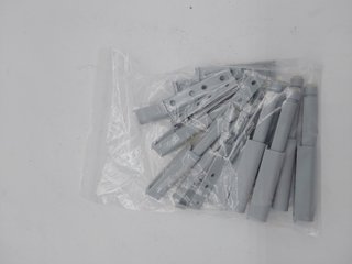 Emuca - Sistema push para puerta de mueble con pistón amortiguador, gris, Set de 10 piezas