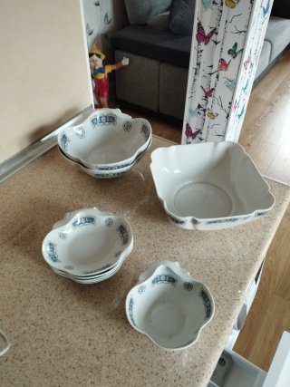 Vajilla Bidasoa Porcelana Azul y Blanca