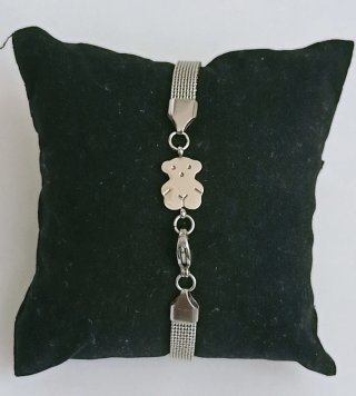 Pulsera acero malla.