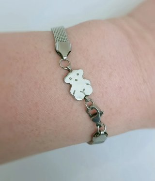 Pulsera acero malla.