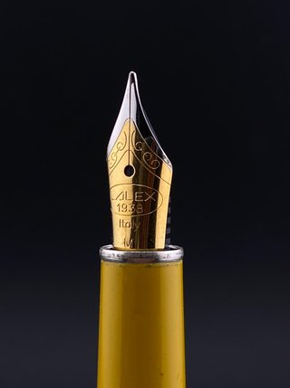Pluma Estilográfica Lalex 1938 Vintage Amarilla